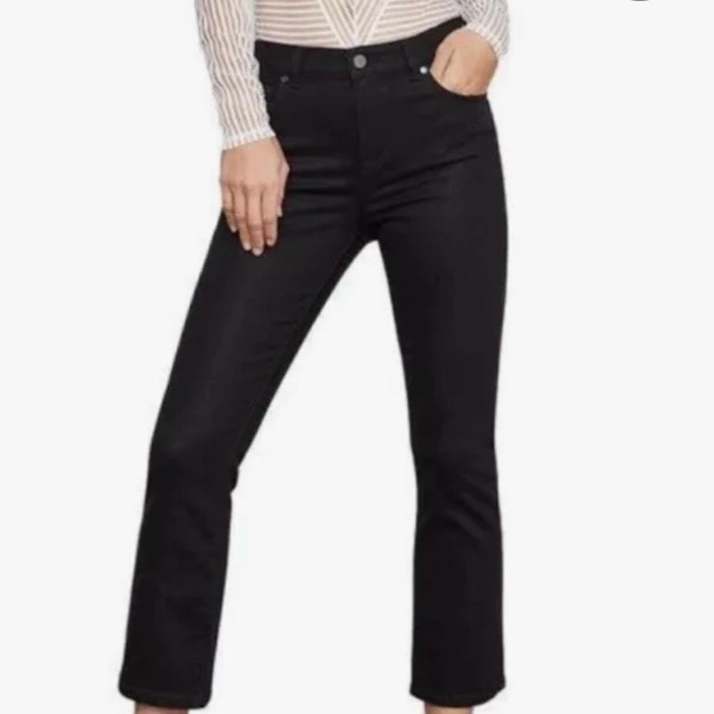 BCBGMaxAzria pants Black‎ size 30 high waisted coated skinny dressy Jeans